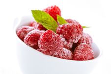 Bowl Of Refreshing Raspberries Stock Images Bowl Of Refreshing Raspberries Stock Images