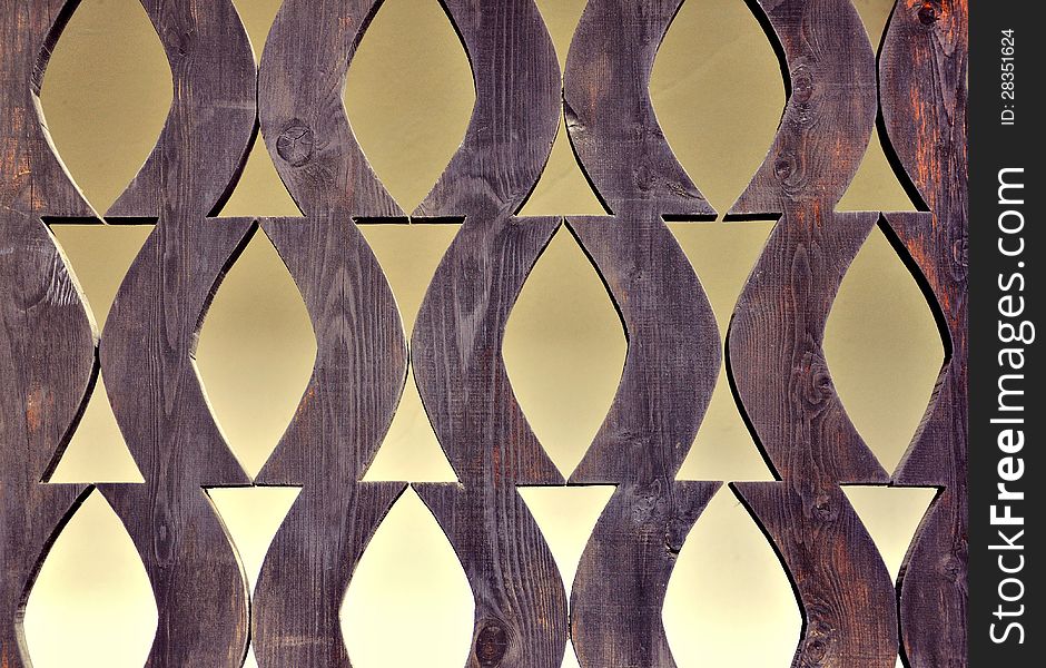 Artistic Wooden Fence