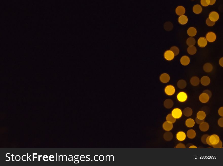 Defocused abstract christmas background, out of focus light spots forming a soft background