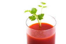 Freshly Blended Tomato Juice Stock Photo