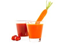 Freshly Blended Tomato And Carrot Juice Stock Images Freshly Blended Tomato And Carrot Juice Stock Images