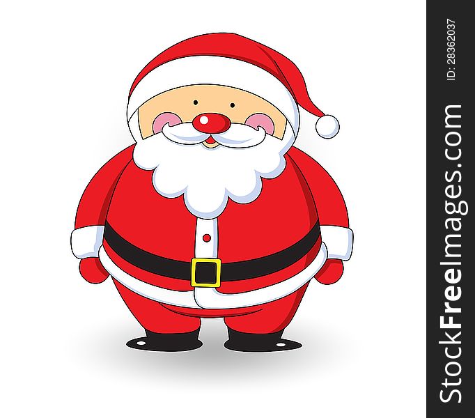 Santa Claus On White Background