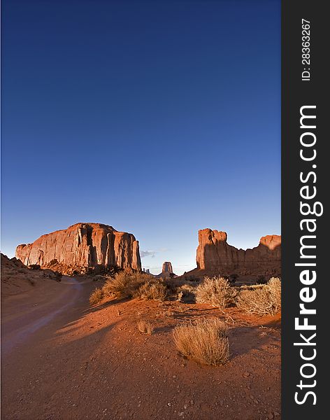 Monument Valley National Park in Arizona, USA. Monument Valley National Park in Arizona, USA