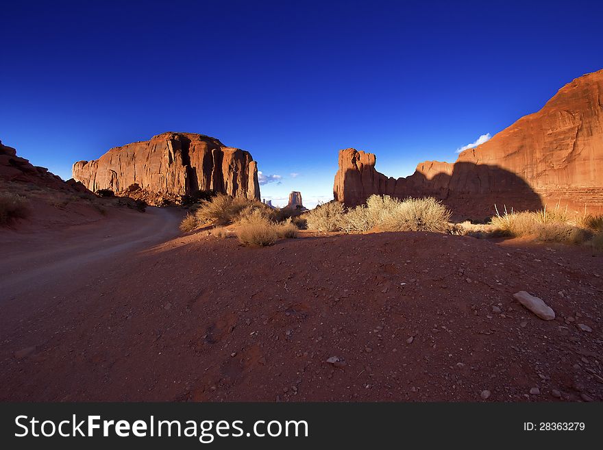 Monument Valley National Park in Arizona, USA. Monument Valley National Park in Arizona, USA