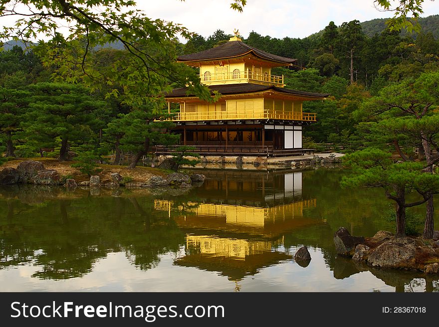 Kinkakuji Temple - The famous Golden Pavilion Temple in Kyoto, Japan. Kinkakuji Temple - The famous Golden Pavilion Temple in Kyoto, Japan.