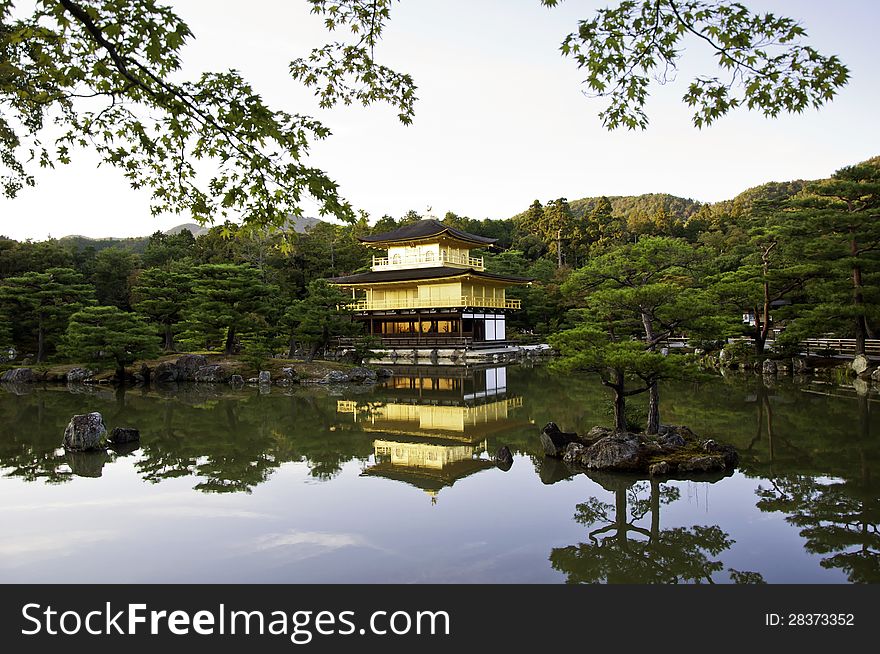 Kinkakuji Temple of the Golden Pavilion, Kyoto, Japan.