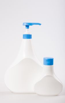 White Plastic Bottle Royalty Free Stock Photography