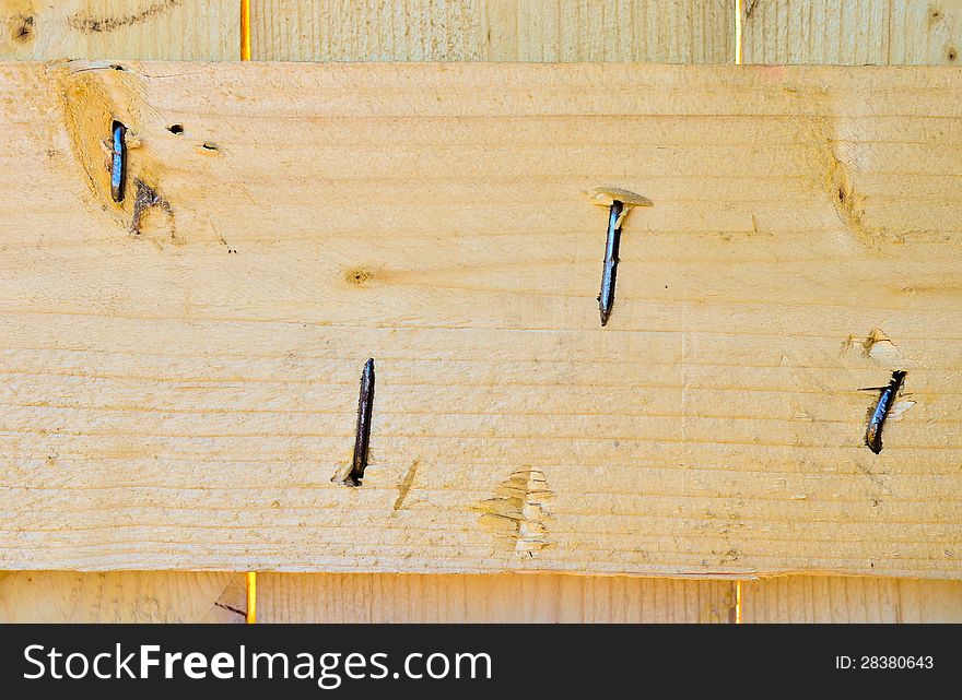 Wood plank nail detail board material