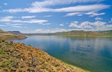 Blue Mesa Reservoir In The Curecanti National Recreation Area In Southern Colorado Royalty Free Stock Photography Blue Mesa Reservoir In The Curecanti National Recreation Area In Southern Colorado Royalty Free Stock Photography