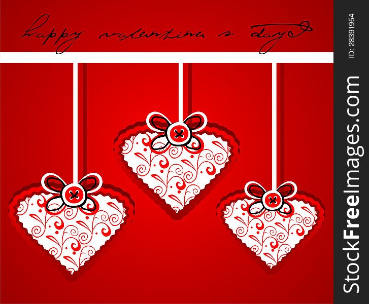 Gift background with heart's shapes. Gift background with heart's shapes