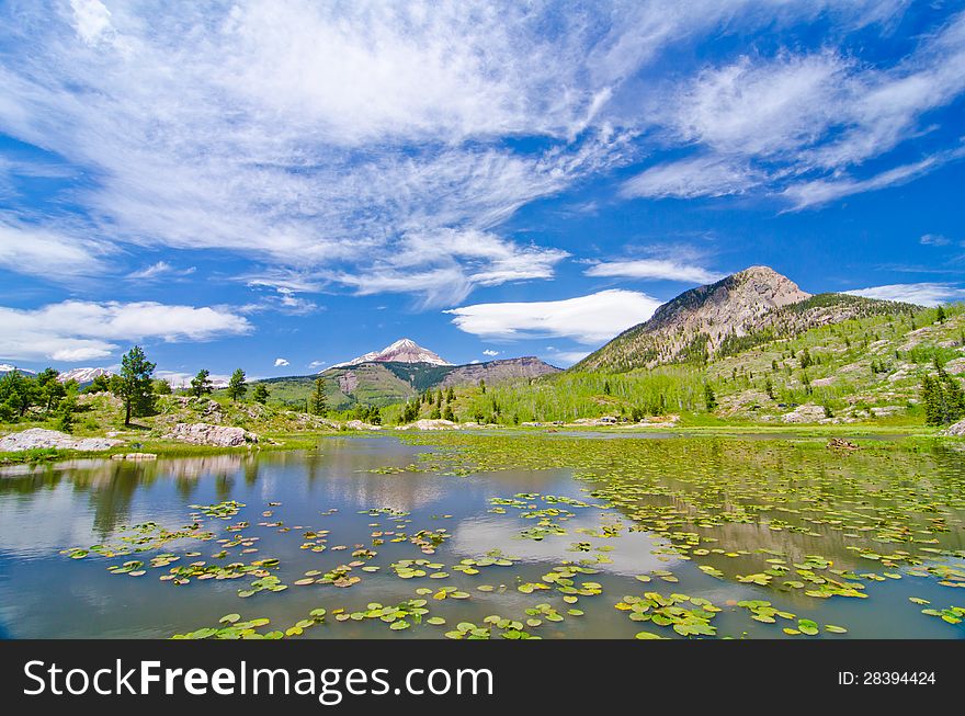 Beaver Lagoon In The San Juan Mountains In Colorado