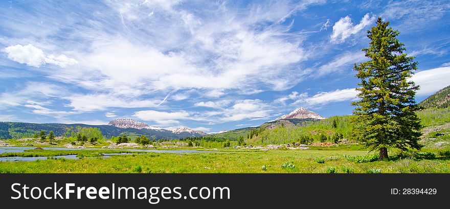 Beaver Lagoon In The San Juan Mountains In Colorado