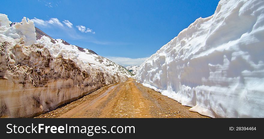 The Road Leading To Animas Forks, A Ghost Town In The San Juan Mountains Of Colorado