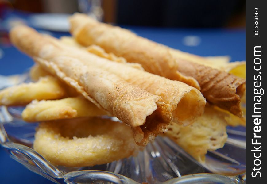 Krum kaker, norwegian cookies, old christmas tradition