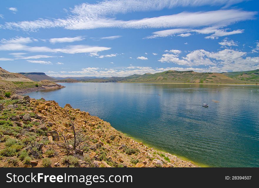 Blue Mesa Reservoir in the Curecanti National Recreation Area in Southern Colorado.