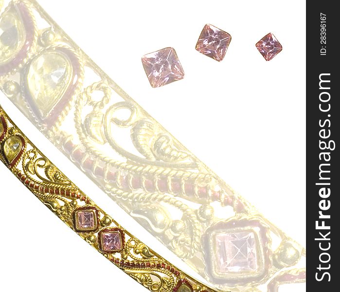 Pink Diamond Bangle