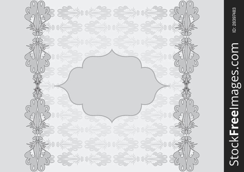 Delicate vintage style frame background. Delicate vintage style frame background