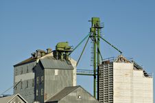 Closeup View Of Grain Elevator Royalty Free Stock Image Closeup View Of Grain Elevator Royalty Free Stock Image