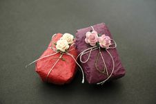 Free Gift In Purple And Pink Stock Image - 2843921