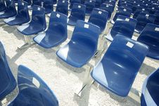 Blue Seats Stock Photo Blue Seats Stock Photo