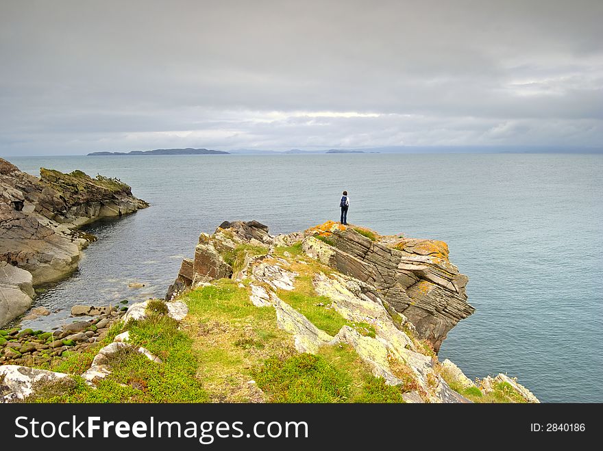 Looking out from a headland at Mellon Udrigle, Sutherland, NW Scotland