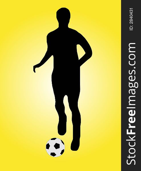 Soccer player running