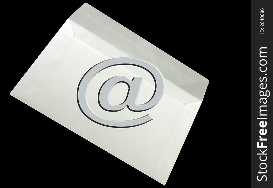Email button showing @ for letters. Email button showing @ for letters