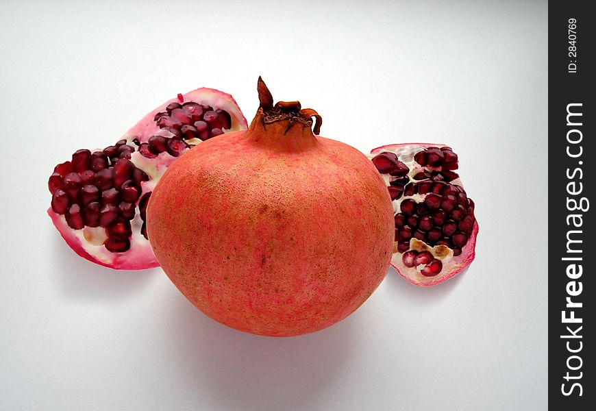 Pomegranate fruit juicy sweet red