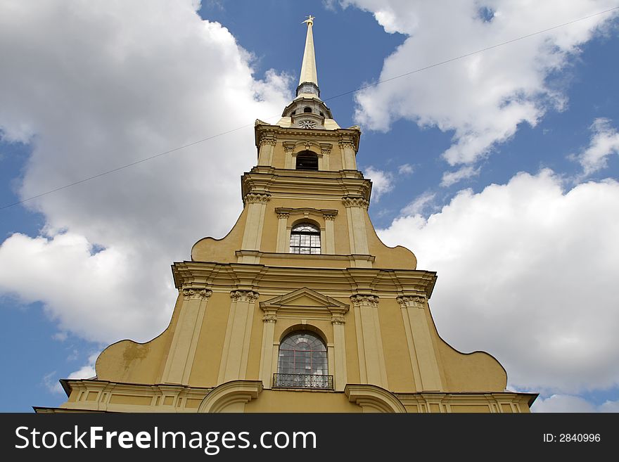 Cathedral in Peter and Paul fortress, St. Petersburg, Russia. Cathedral in Peter and Paul fortress, St. Petersburg, Russia