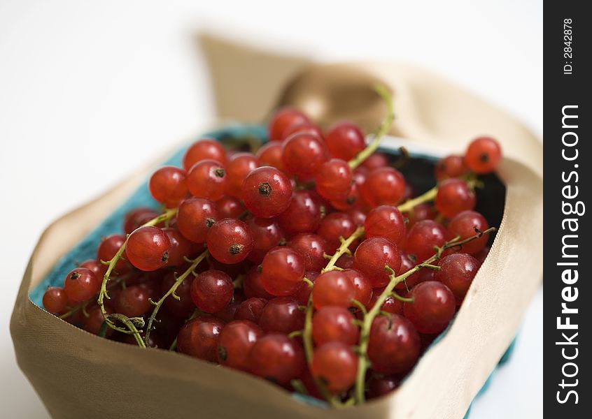 Red currant in the basket