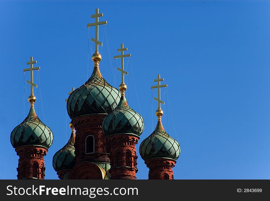 The domes of an orthodox church