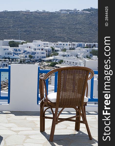 View  Hotel Deck Greek Island