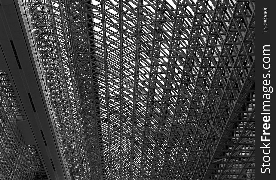 Internal ceiling of Building in Kyoto, Japan. Internal ceiling of Building in Kyoto, Japan