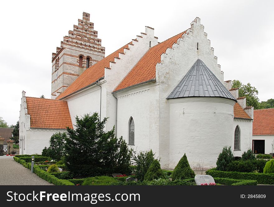 An ancient church i a village