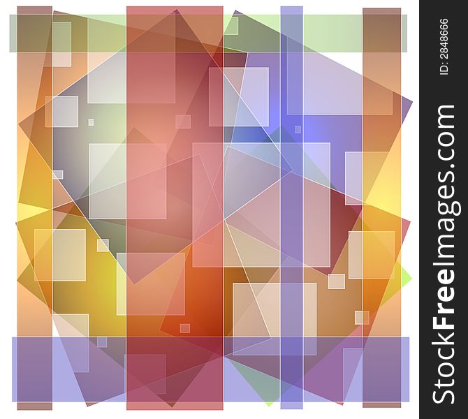 Abstract Opaque Squares Colors