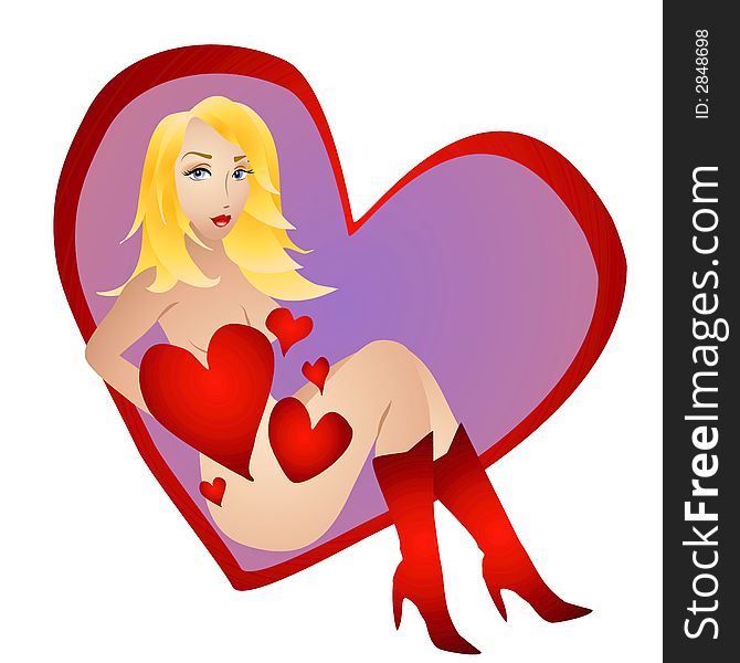 Sexy Nude Valentine Clip Art