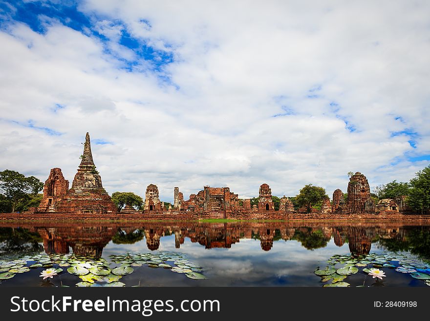 Ayuthaya historical park in Thailand. Ayuthaya historical park in Thailand