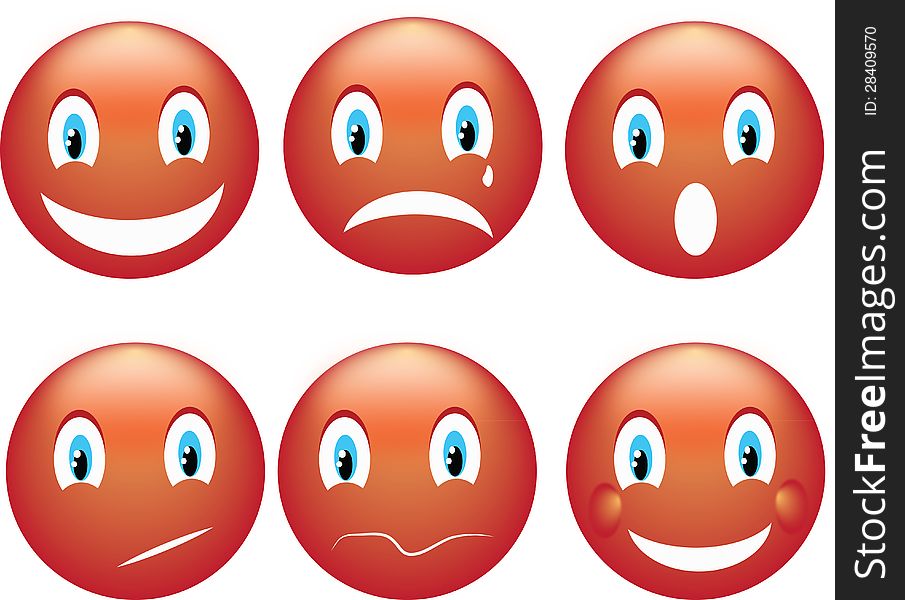 Design of an emoticon with big toothy smile. Design of an emoticon with big toothy smile