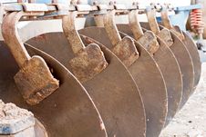 Close Up Of Disk Harrow Royalty Free Stock Photo Close Up Of Disk Harrow Royalty Free Stock Photo