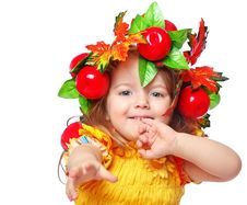 Portrait Of A Girl In A Wreath Stock Photo Portrait Of A Girl In A Wreath Stock Photo