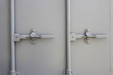 Double Door Handle Stock Photo Double Door Handle Stock Photo