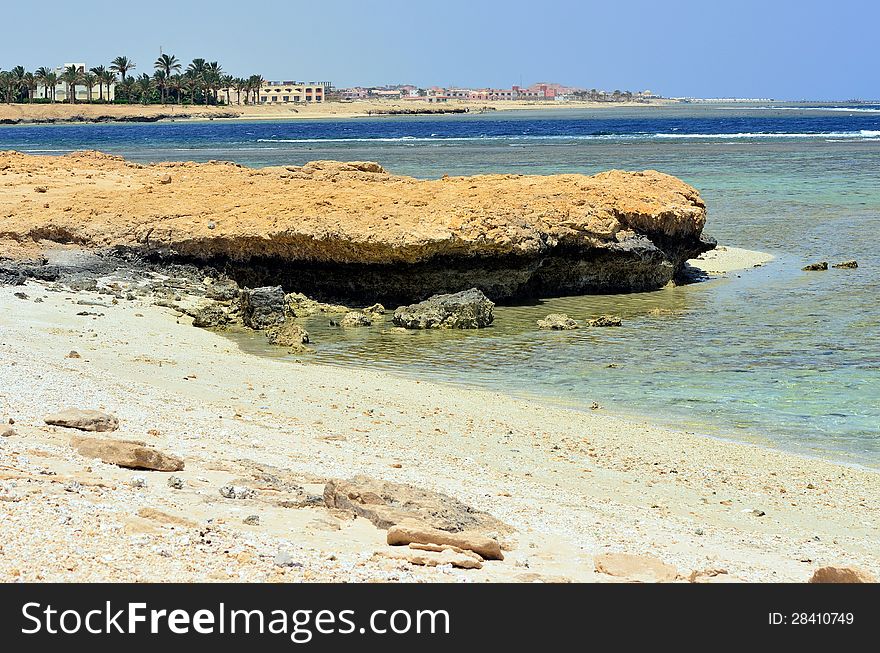 Beach in  marsa alam egypt, africa