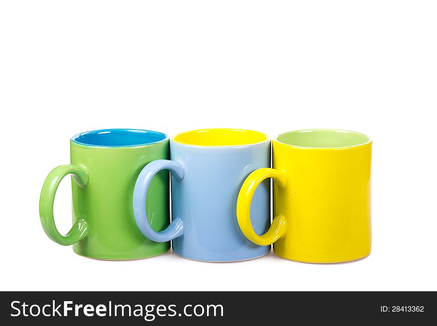 A Set of colorful cups