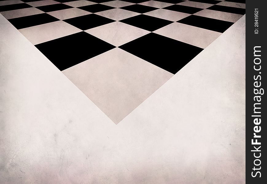Grunge Checkered Background
