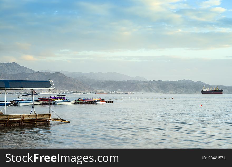 View on the gulf of Aqaba from Eilat