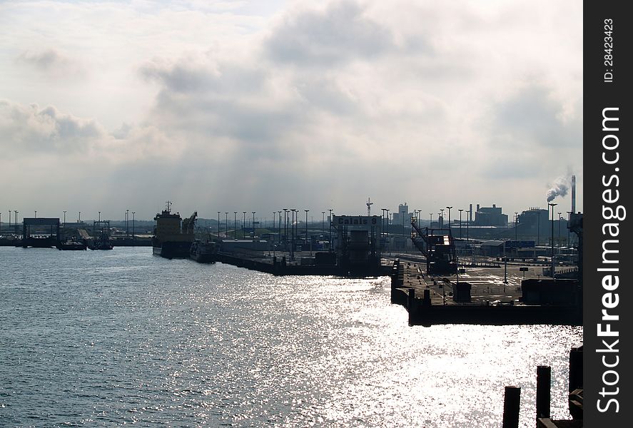 Industrial Terminal In Calais, France