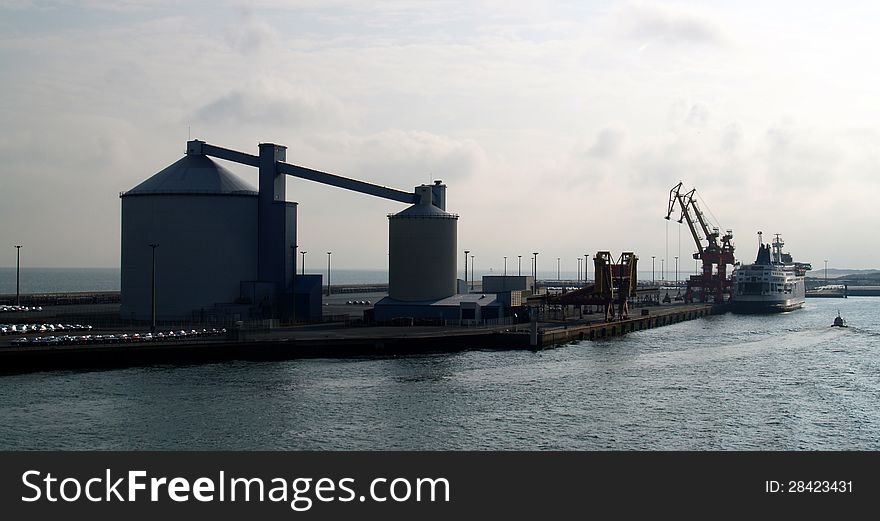 Reservoirs In The Port Of Calais, France