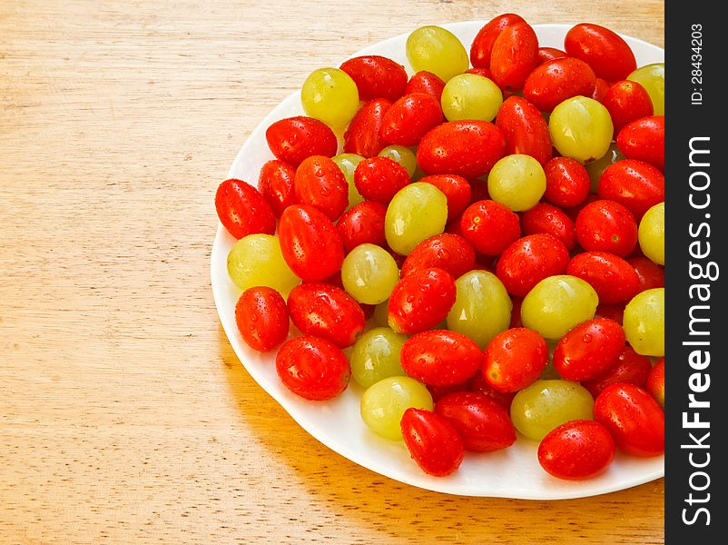 Tomato and Grapes are goo for 
health