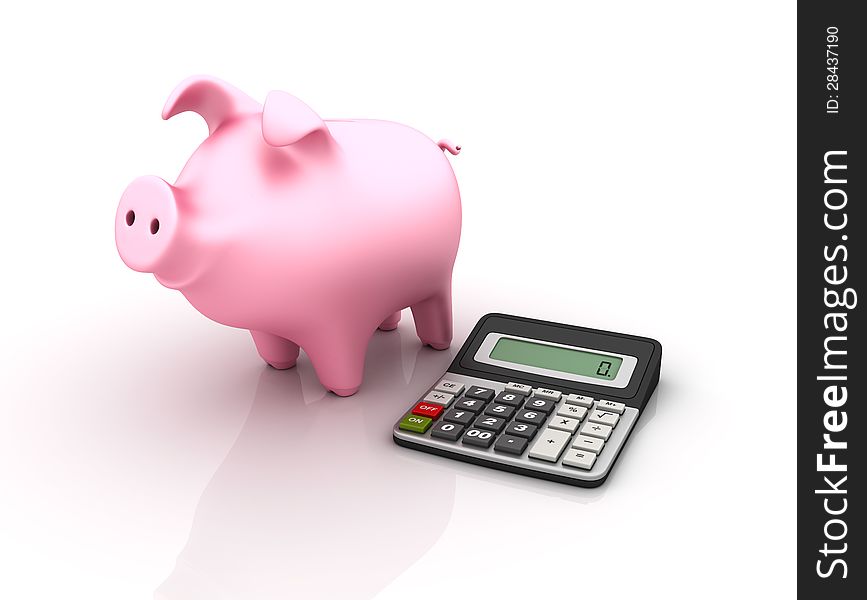 Piggy Bank and Calculator