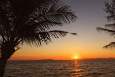Sunset At Sea. Stock Photo Sunset At Sea. Stock Photo